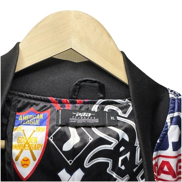 Pro Standard Chicago White Sox Jacket Men Sz XL Black Red White Blue - Picture 10 of 15